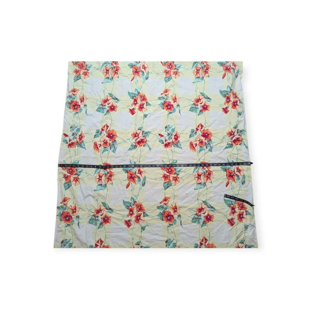 Vintage Floral Rectangle Table Cloth 46.5